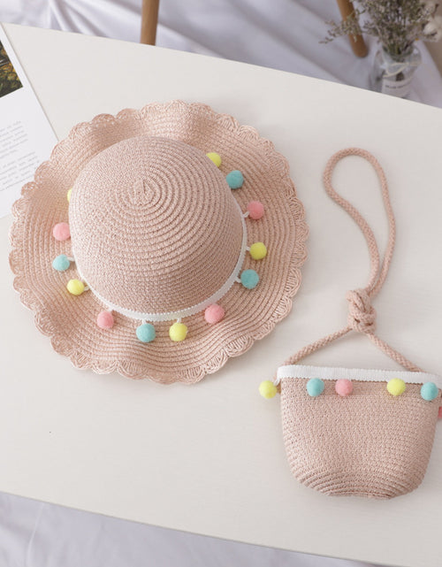 Load image into Gallery viewer, Straw Hat &amp; Bag Set
