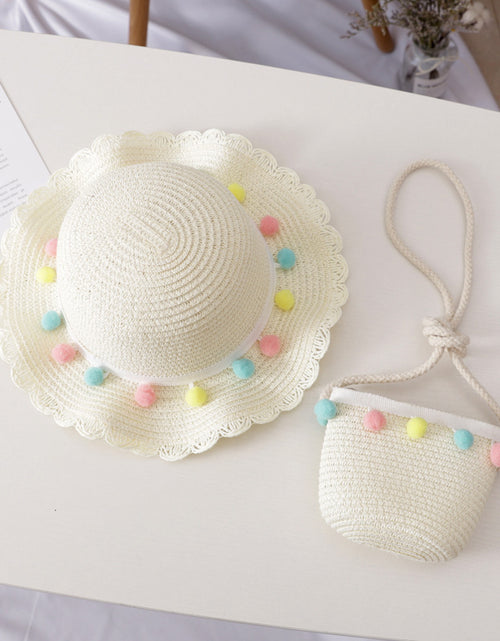 Load image into Gallery viewer, Straw Hat &amp; Bag Set
