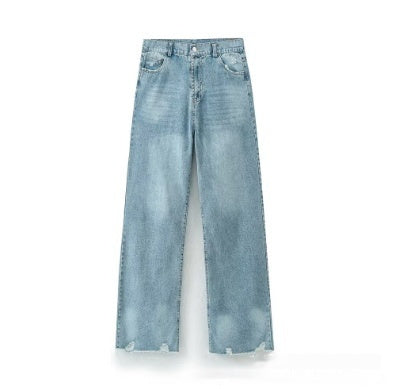 Load image into Gallery viewer, Faded Out Wide-Leg Jeans
